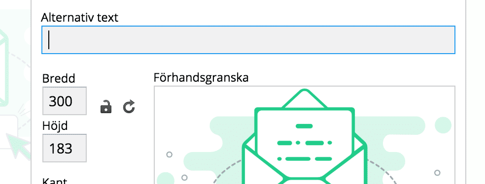 ALT-text i Rule - e-postmarknadsföring