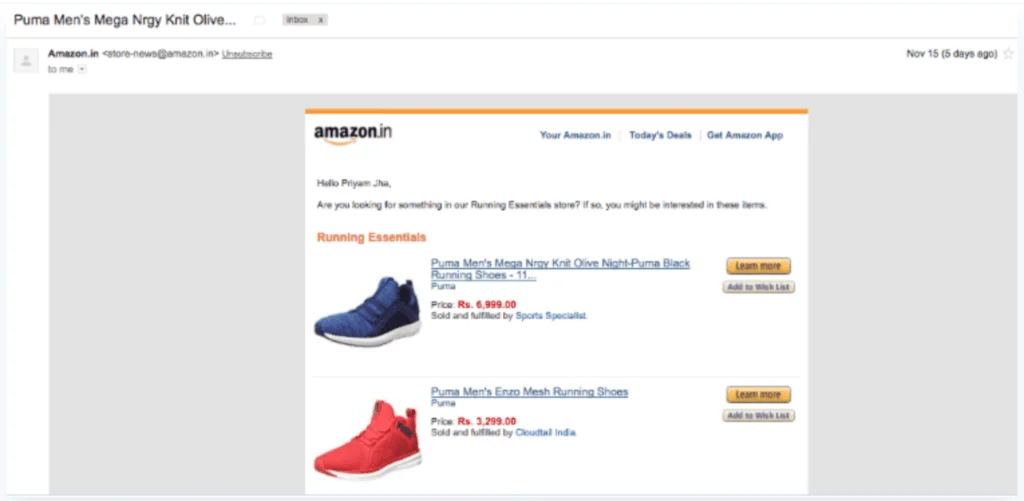 Amazon hyper-personalisering