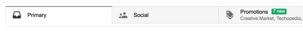 Gmail promotion tab