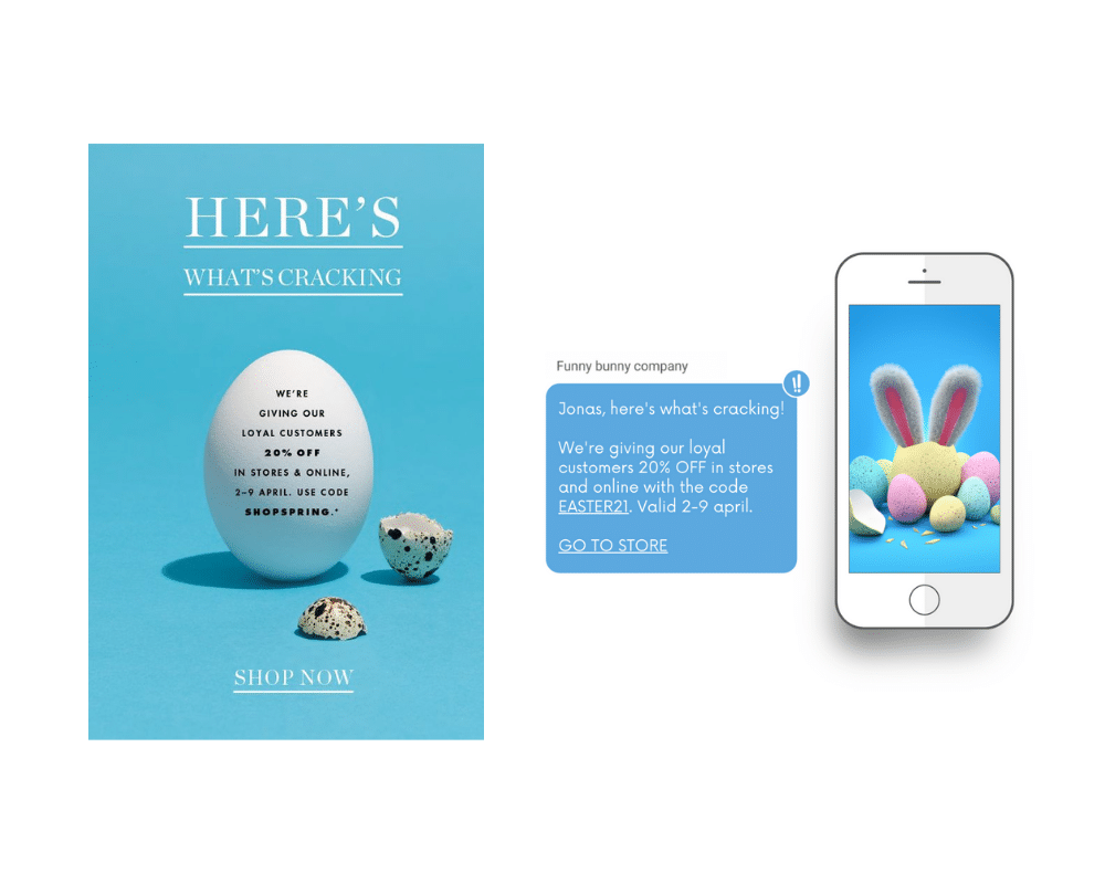 marknadsföringstips inför påsken - sms email