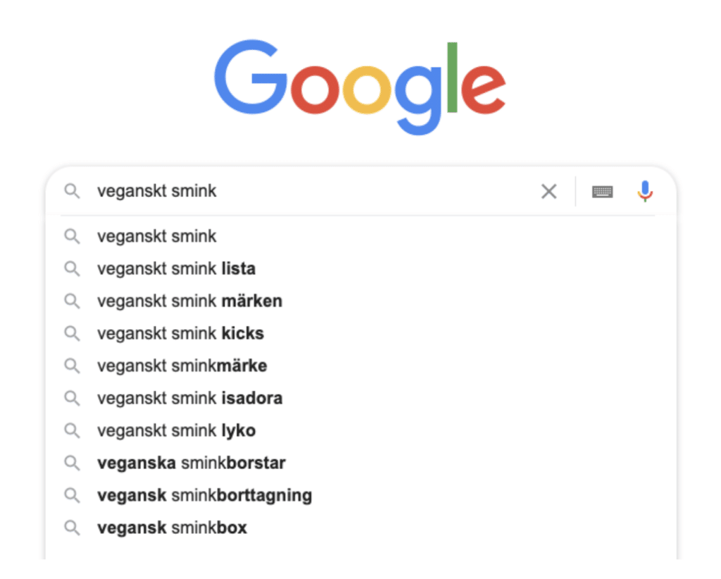 veganskt smink