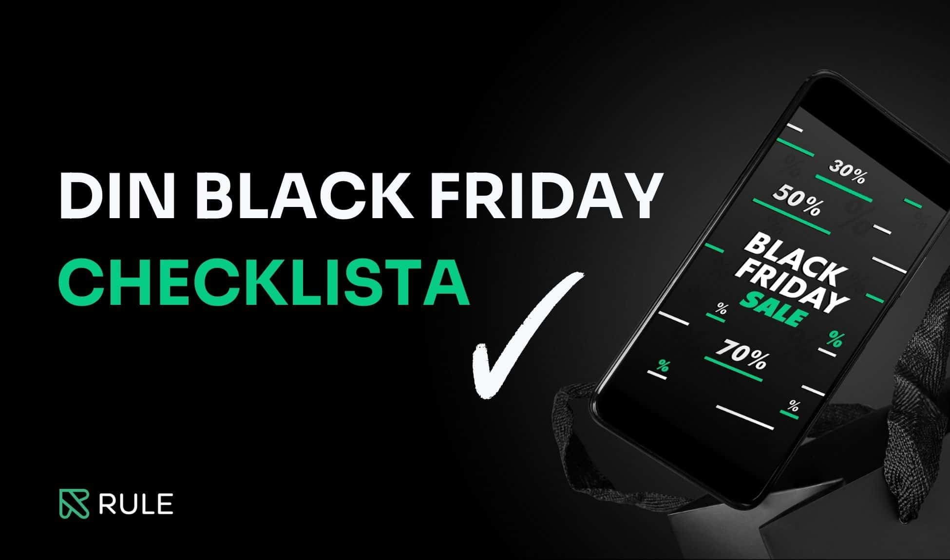 Black friday checklista