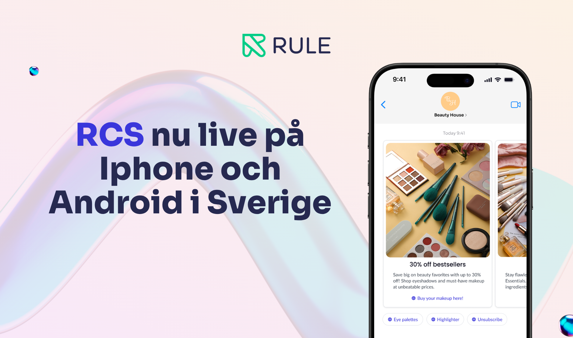 RCS live på Iphone i Sverige